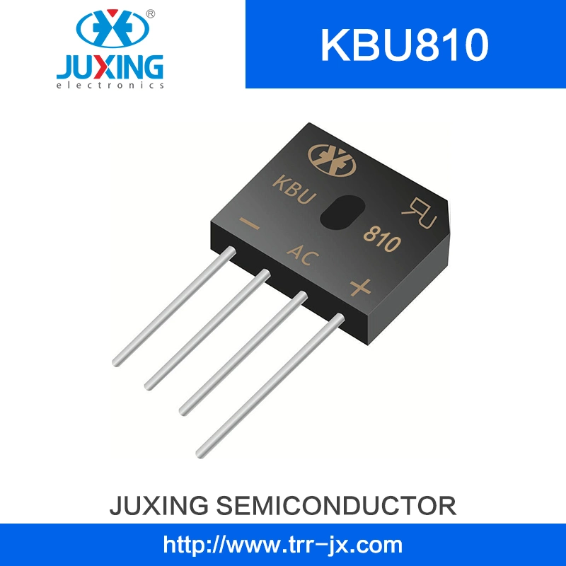 Juxing Kbu810 Vrrm1000V Vrms700V Ifsm200A Vf8a Brückengleichrichter mit KBU Fall