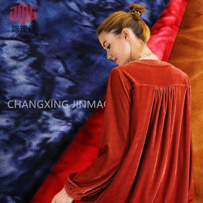 Made in China Good Price Warp Knitted Fabric 95% Polyester 5%Spandex Mobra Micro Velour Fabric Home Textile Pajamas Athleisure