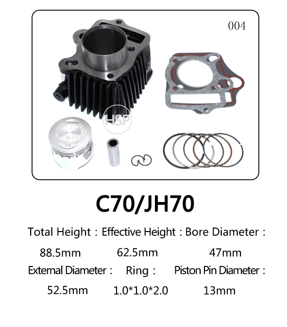 Las piezas del motor scooter motocicleta Kit de Bloque motor de Honda C50 C70 C90 C100 C110