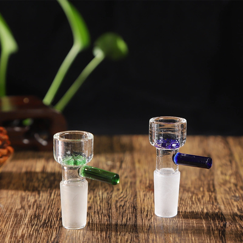 High Borosilicate Glass Bowl Glass Water Pipes Accessories with The Handle Glass Snowflake Filter Tobacco Bowls