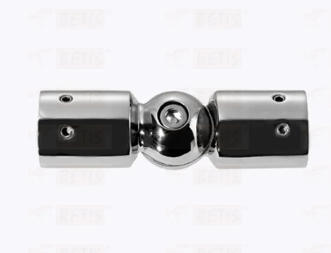 Bathroom Shower-Enclosure Hardware Pipe Fitting 304-Stainless-Steel Support Bar Tube Pipe Connector