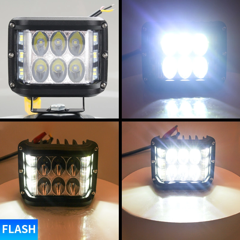 Haizg LED Strobe Arbeitslampe Dual Color Offroad Truck Engineering Bagger Bernstein Fahrzeug LED Arbeitsleuchte