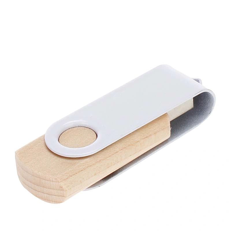 2GB 4GB 8GB 16GB Eco-Friendly Swivel Wooden USB Flash Drive