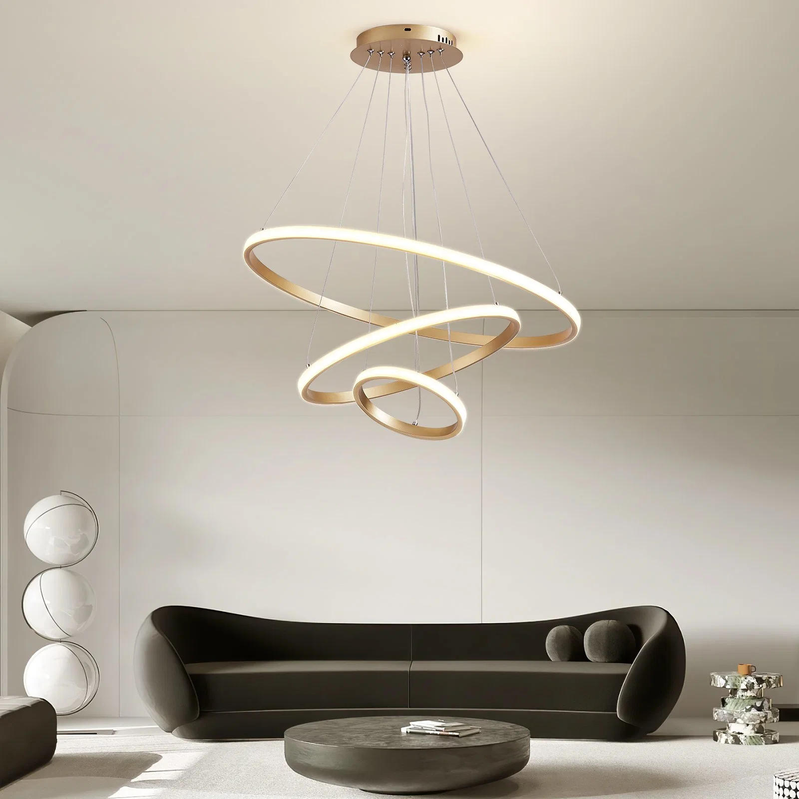 Simple Modern Design Chandelier Interior Lighting Pendant Light for Living Room Apartment