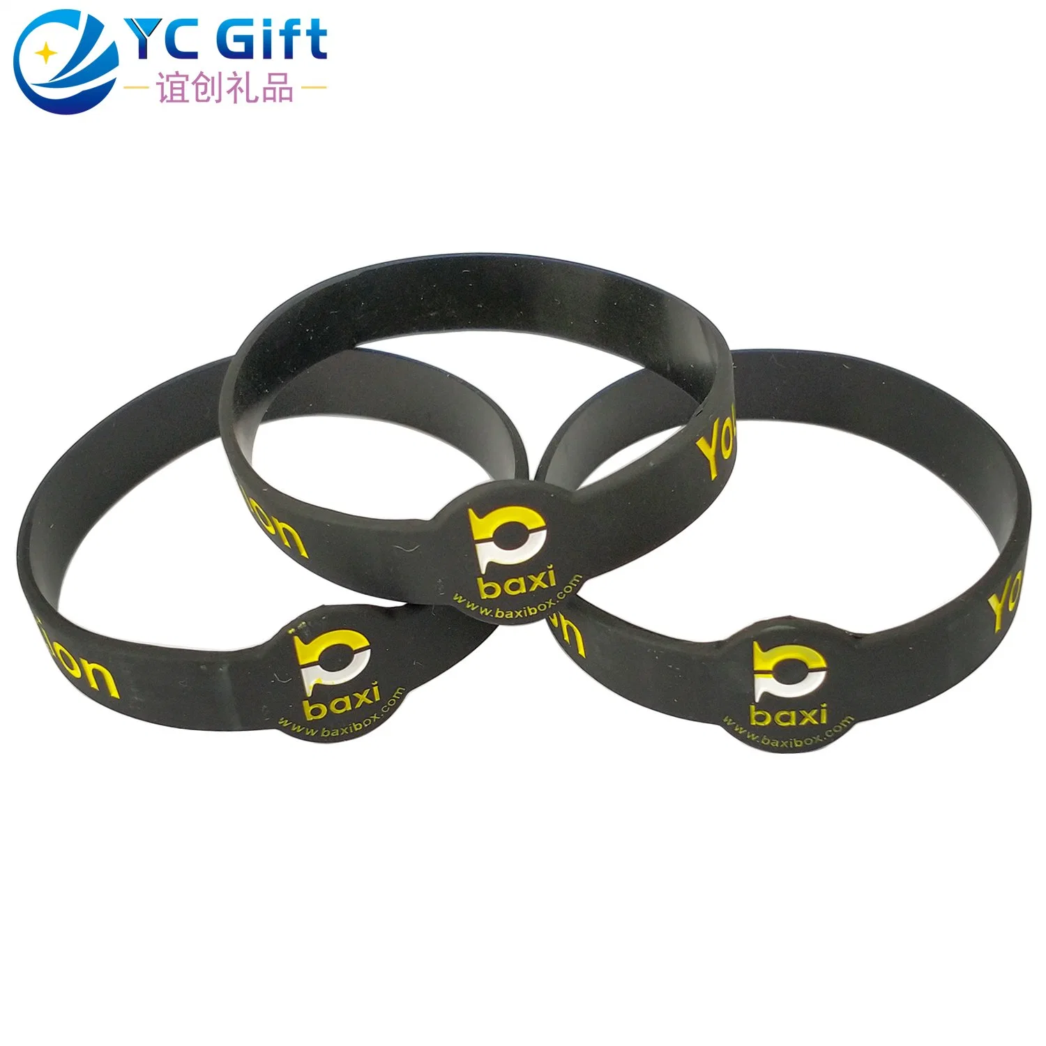 Hersteller Custom Printing Logo Elastic Band Personalisierte Noctilucence Energie Armband Hochwertige produzieren Prägung Silikon Armband für Werbegeschenk