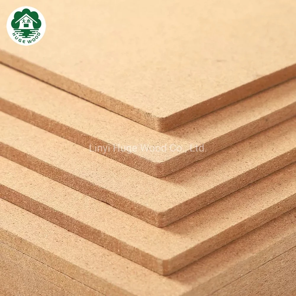 Cheapest Price Plain Raw Pine Melamine Laminated UV High Gloss MDF HDF Board Sheet for Furniture Flooring