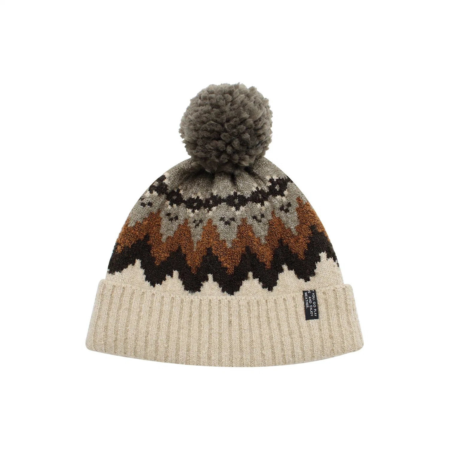 Winter Warm Knitted Christmas Camouflage Jacquard Beanie Hat