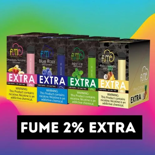 El sabor final Extra de humos de pilas recargables 1500 inhalaciones de Vape desechables