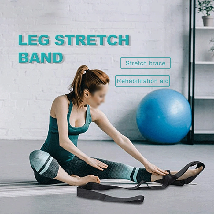 Adjustable Leg Stretcher Ballet Stretch Band Training Planter Foot Stretching Yoga Strap Loops Left and Foot Stretcher