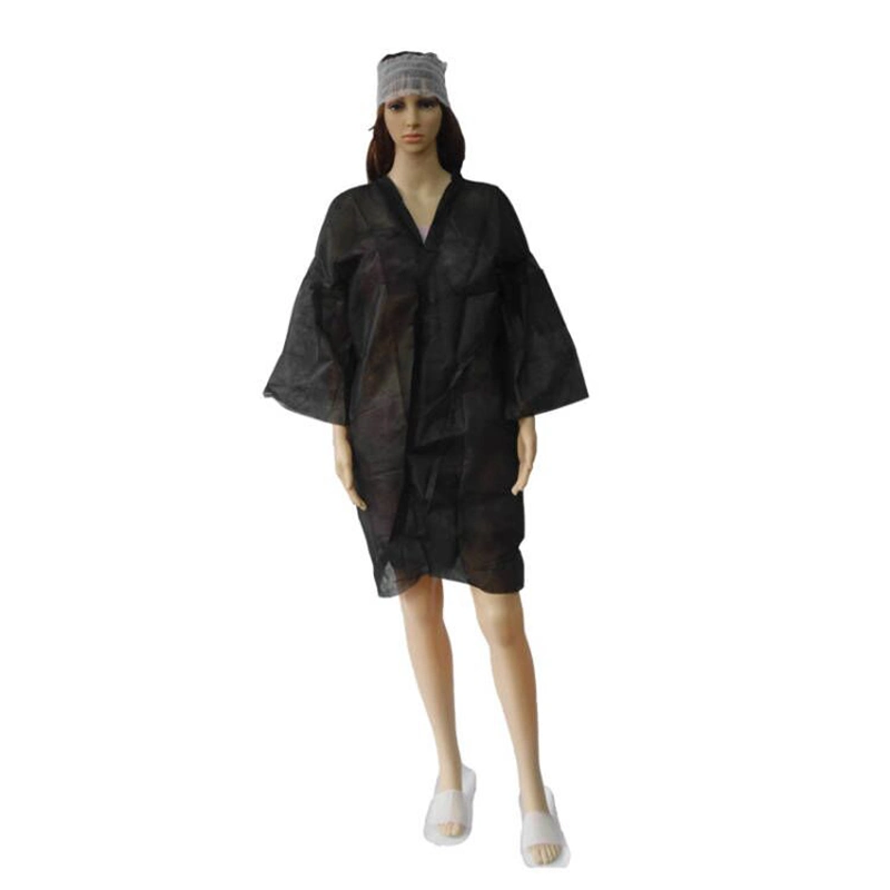 Non Woven SPA Robes Disposable Kimono SPA Gown