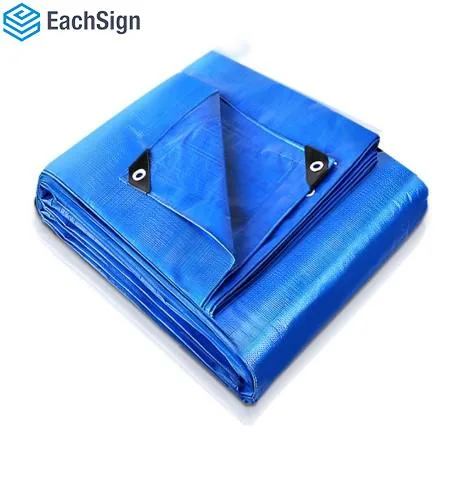 Heavy Duty Blue Waterproof Laminated Flatbed PE Tarp for Outdoor Covering