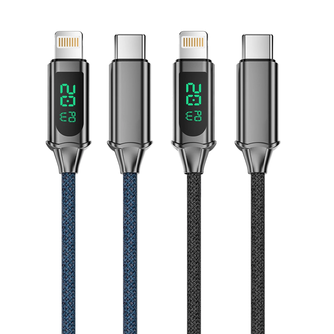 20W Digital Display Fast Charging Data Sync Cord 5A Pd USB Type C Cable for Ios Charger Line for iPhone 13 11 12 PRO Max Mini Phone Accessories