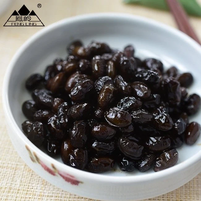 500g de délicieux haricots noirs salés et séchés chinois utilisés pour cuisiner du poisson.