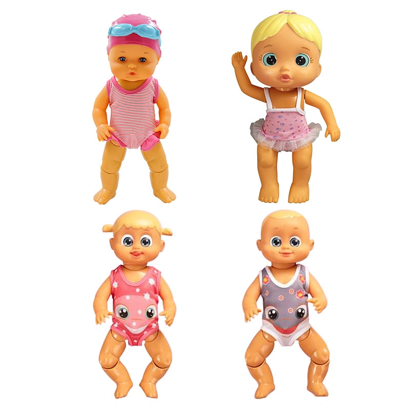 Interactive Kids Swim Toys Electric Mini Dolls Baby Moppet Swimming Doll Vinyl Toy Novelties 2021 for Boys and Girls