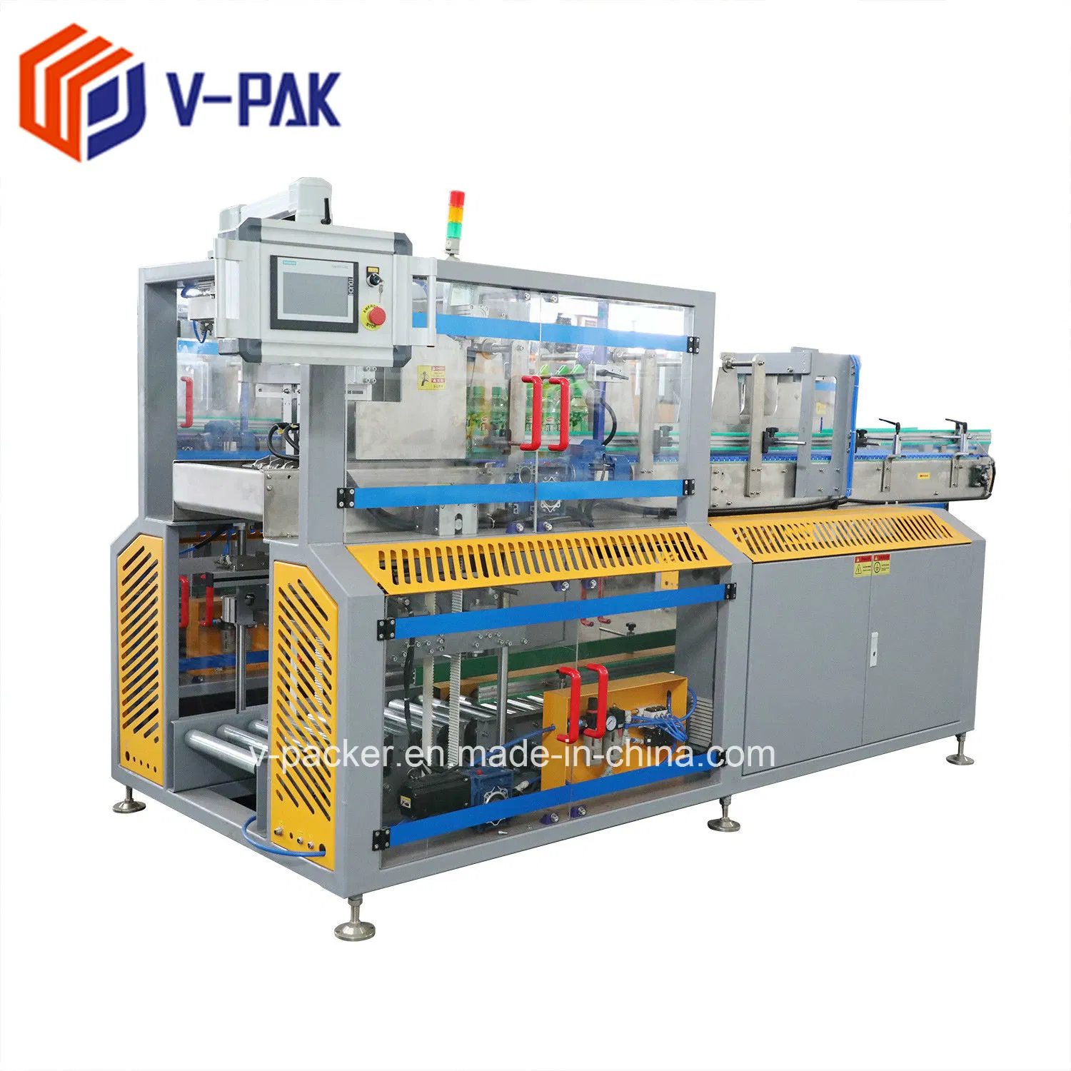 Automatic Flat Bottles Box Filling Machine for Cold Drinks Packing