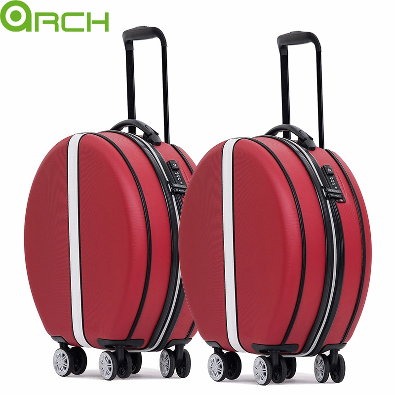 New Fashion Famous Actress Same Style Suitcase ABS Trolley Luggage Travel Luxury Round Lovely Cosmetic Luggage Bag Hard Case Round Trolley Case