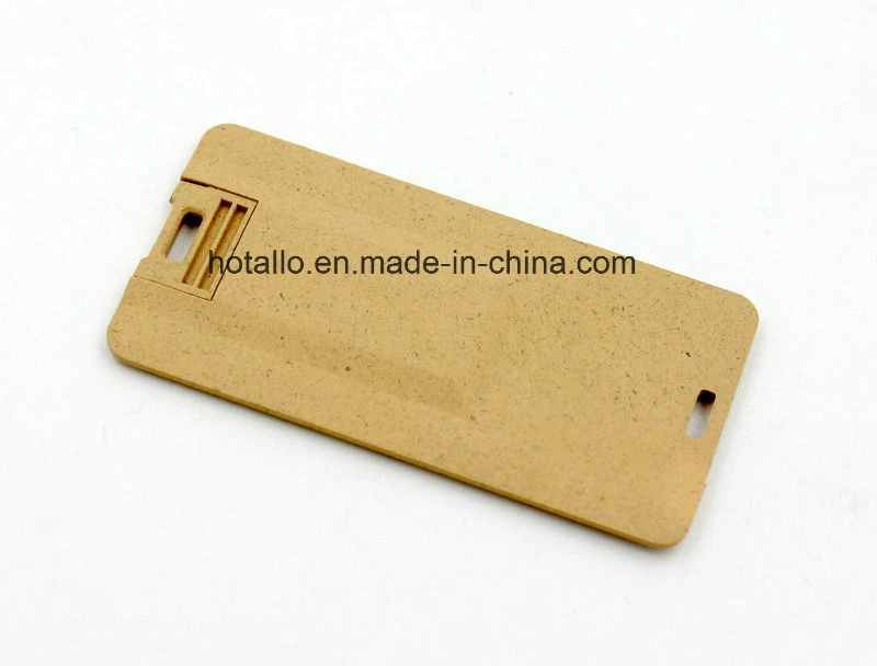 Reciclar degradables de madera de fibra de la tarjeta de memoria Flash USB Mini