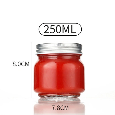 View Larger Imagefood Grade Wide Mouth 8oz 250ml Mason Jar Jam Jar Spice Jar Glass with Airtight Lids and Label Wholesale/Supplier