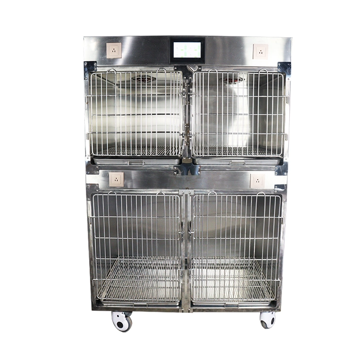 Competive Price Wholesale/Supplier Pet Supplies Veterinary Stainless Steel Animal Cages Stainless Steel Wire Pet Cage Outdoor Metal