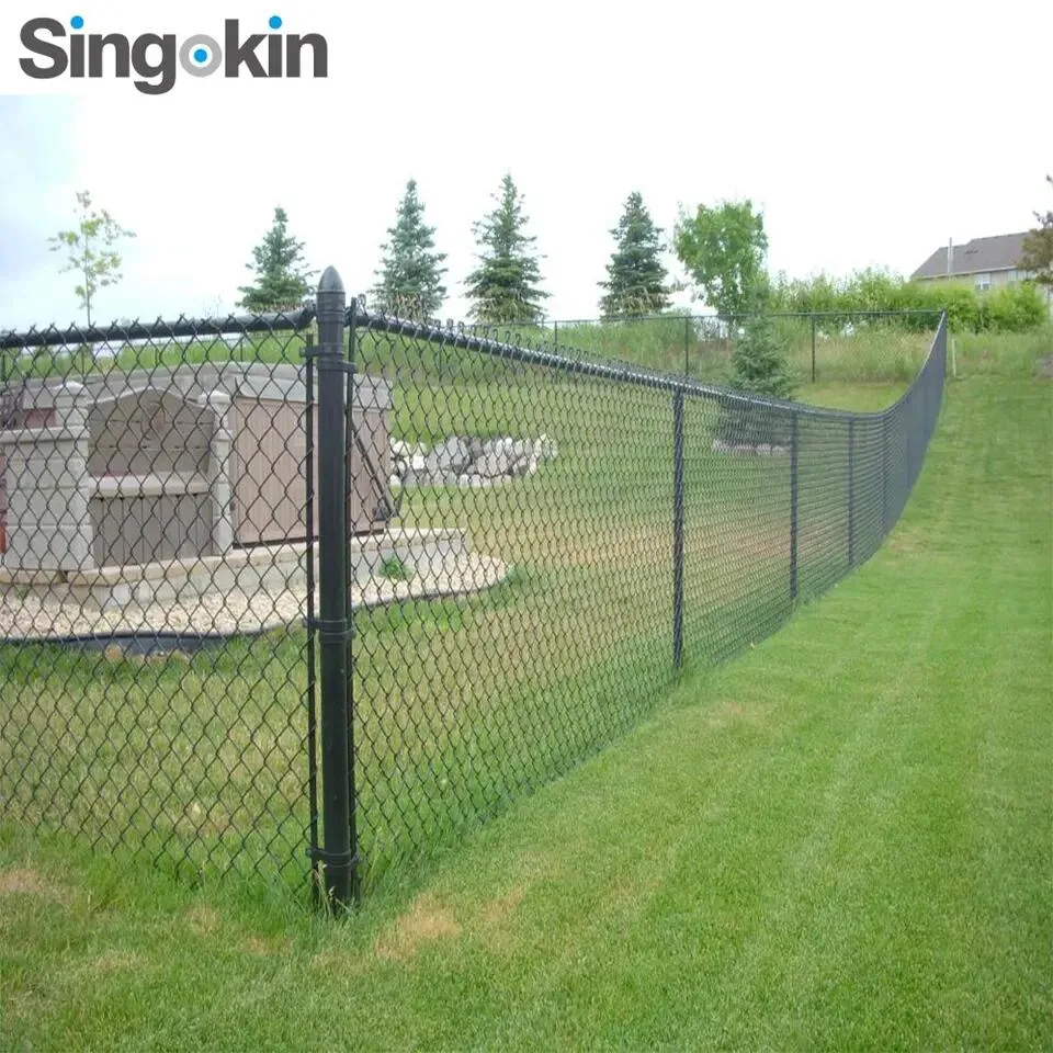 9 Gauge Galvanised/PVC Coated Wire Mesh Fencing Chain Link Fence