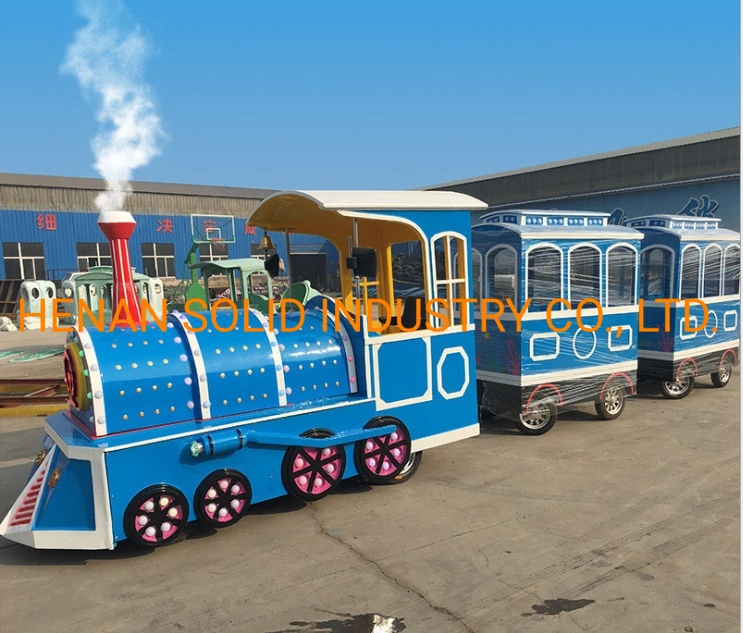 Fiberglass, Trackless Train Kiddie Electric, Mini Electric Outdoor Entertainment