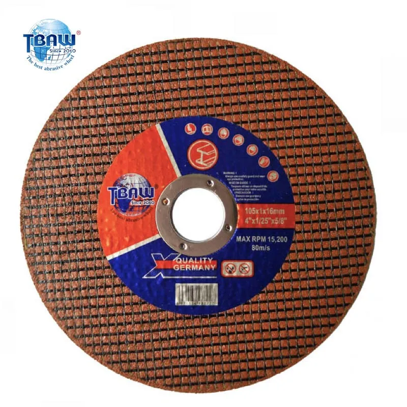 4" Fiber Reinforced Resin Cut off Wheel Stainless Steel Metal Cutting Disc