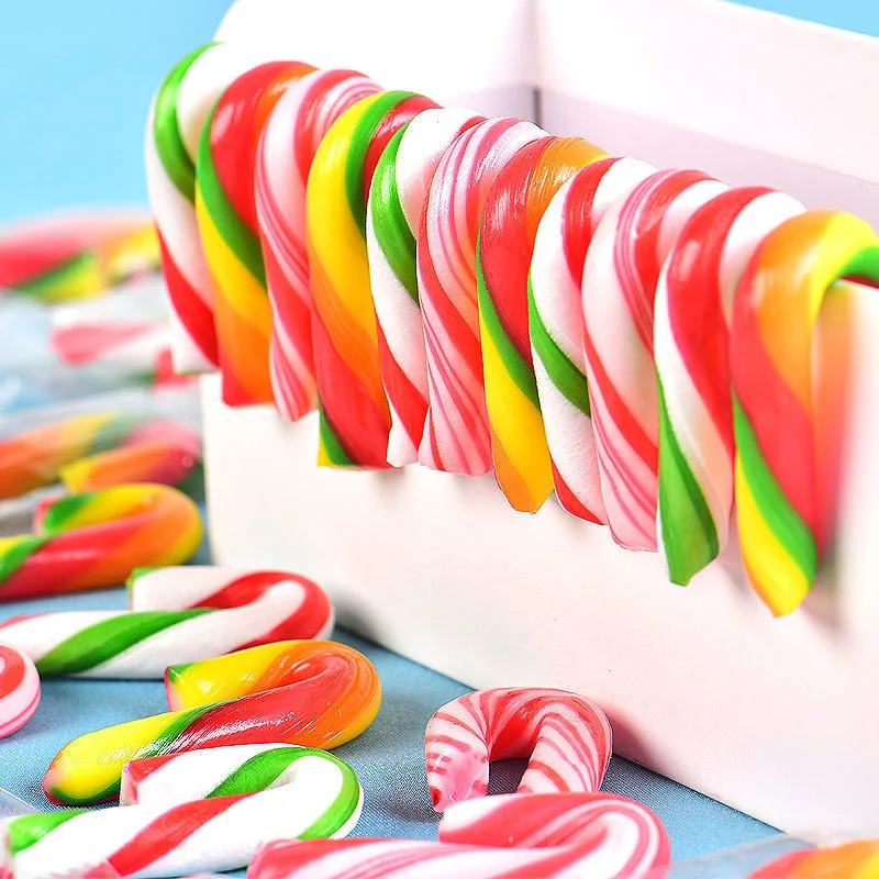 6.5g Christmas Candy Does Not Hurt The Teeth Combinations Fruit Flavor Candy Cane