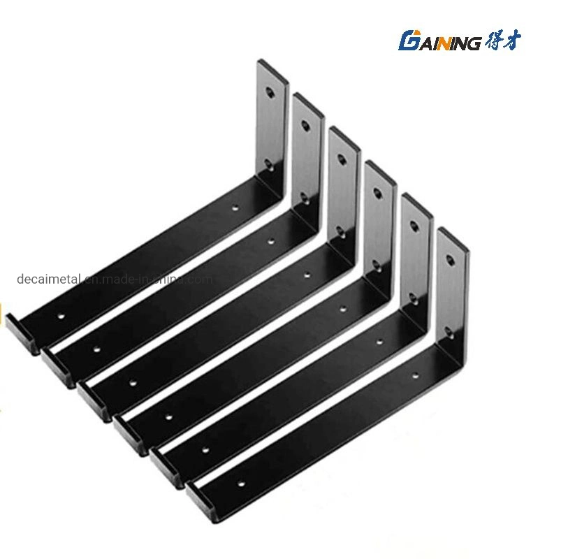 Heavy Duty DIY Open Shelving Hardware Metal Scaffold Black Wall Floating Shelf Brackets