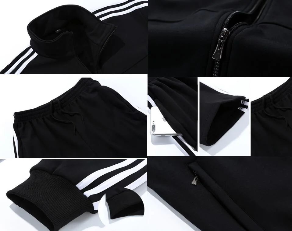 Customized Men Cotton Jogging Suit /Men Sweatsuit/Track Suit/Custom Made Men Hoody Tracksuit Made in Guangzhou China