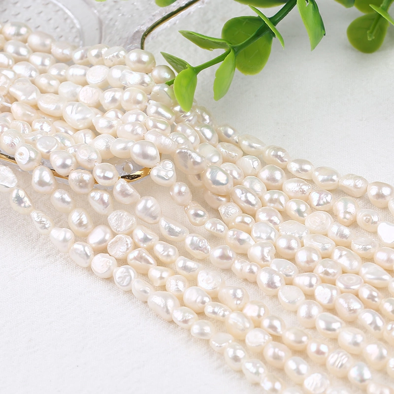 6-7mm Baroque Fresh Water Pearl Strand Fashion Pearl Necklaces Jewelry Making