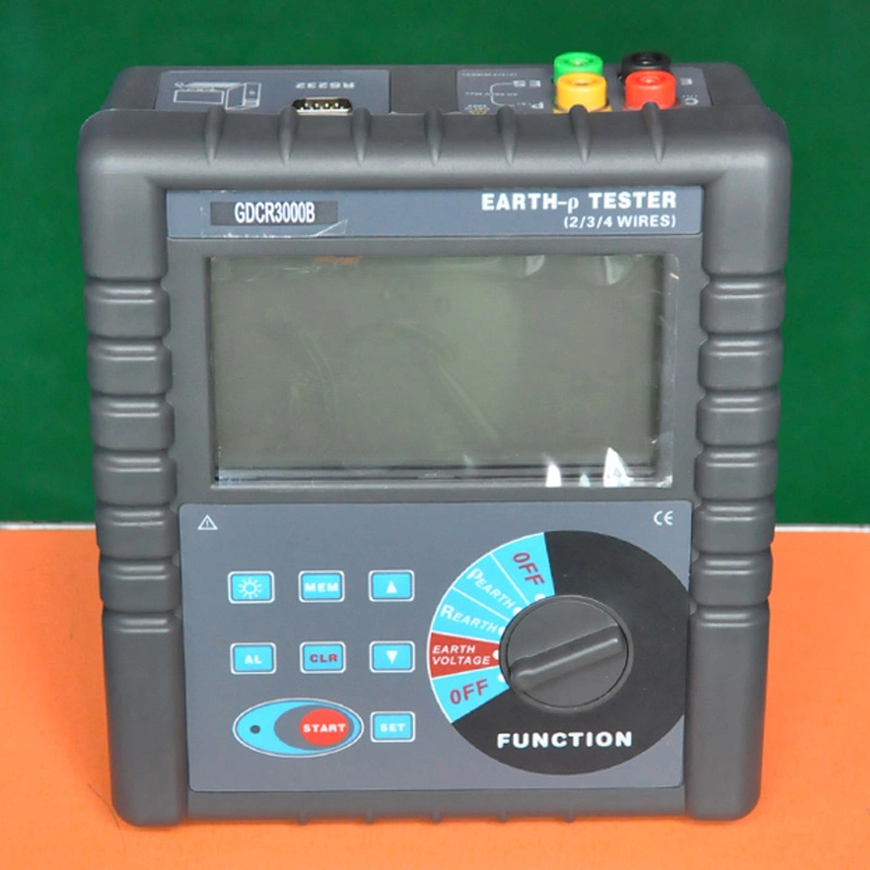 HV HIPOT  Digital Earth Resistance Tester Soil Resistivity Test Equipment GDCR3000B