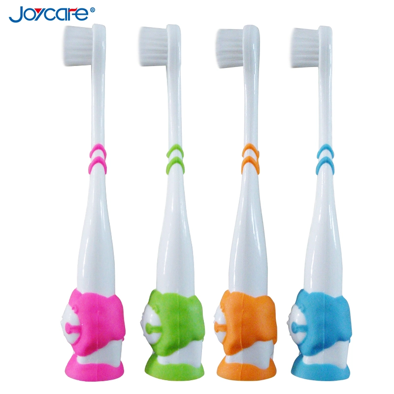 Cuidado dental de alta calidad de bebé/niño cepillo de cerdas suaves Ventosa Logotipo privado cepillo de dientes