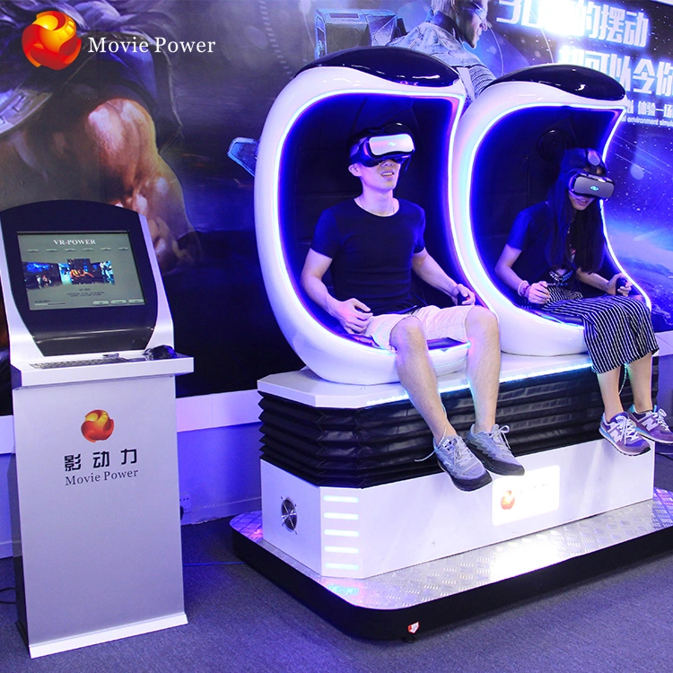 China 9d VR Cinema Chair 9d asientos dobles en forma de huevo