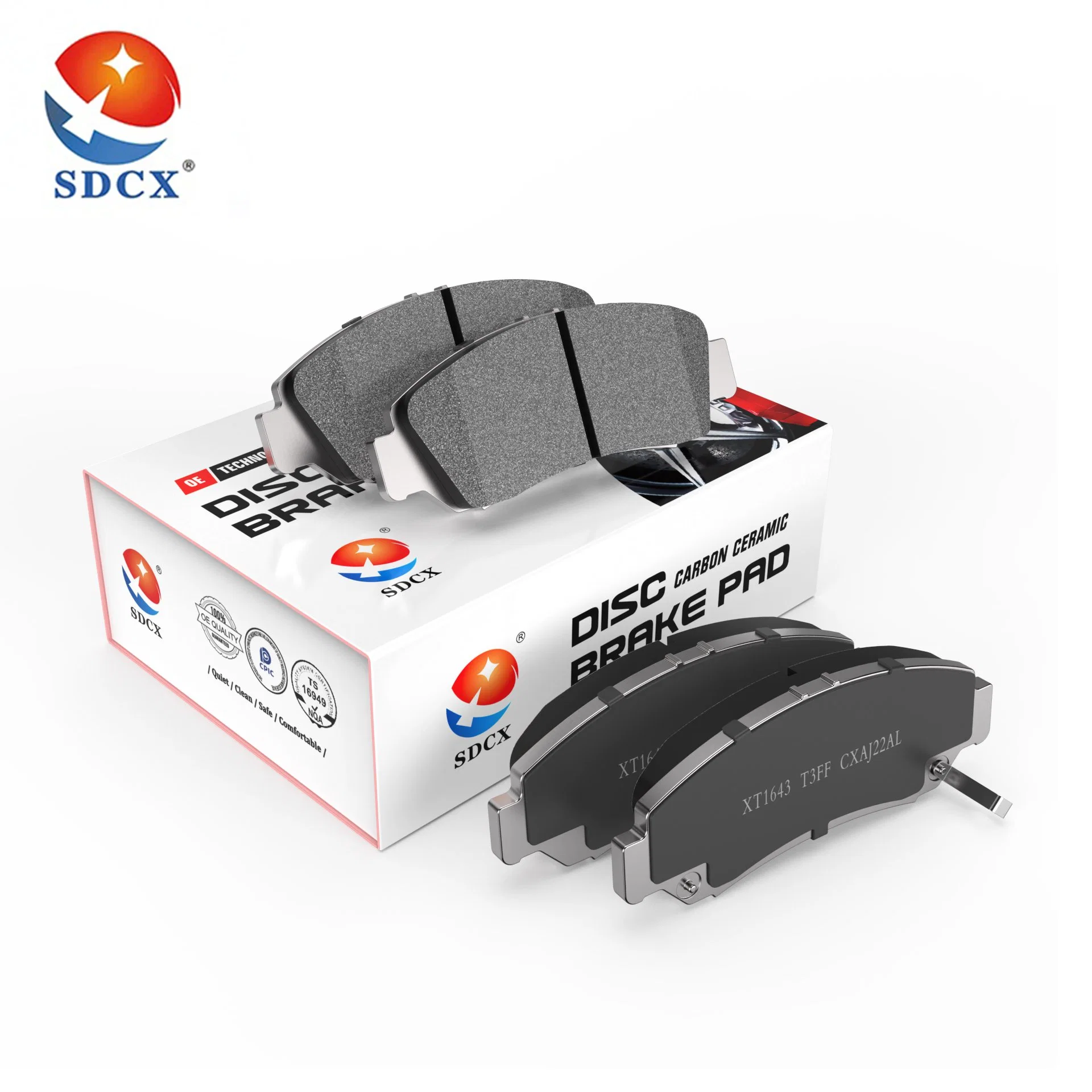 Sdcx D676-7556 / Gdb1156 / Fdb980 / SFP000210 راحة هادئة وسادة مكابح سيارة من السيراميك لسيارة لاند روڤر ديسكڤري / المدى سيارة روفر