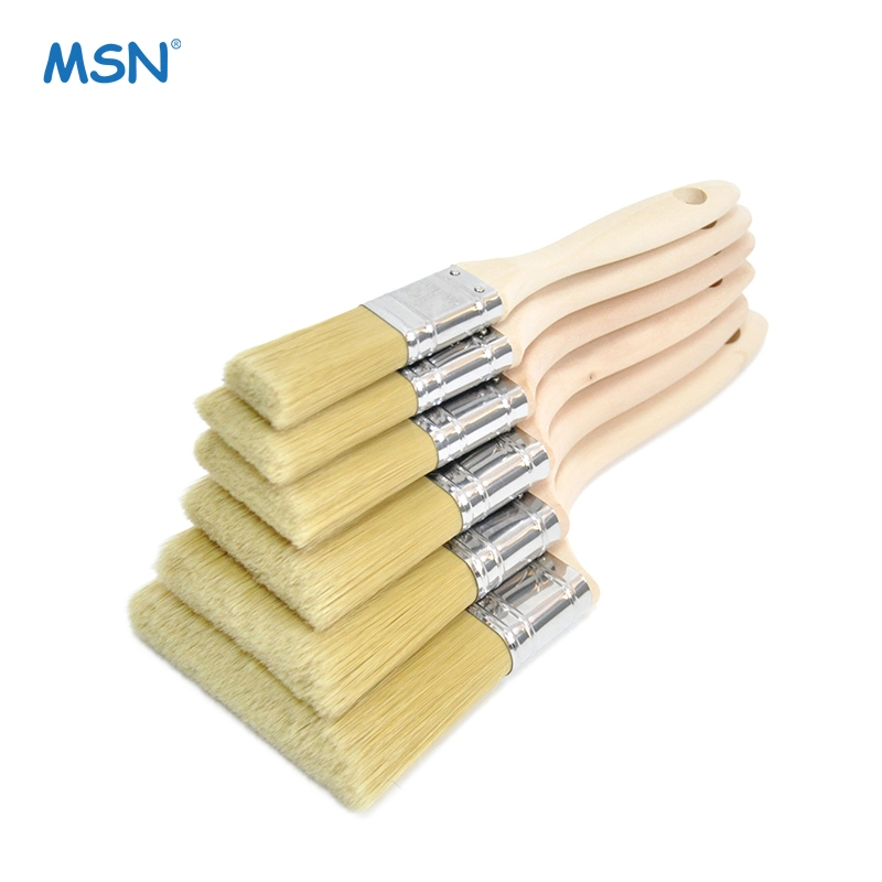 MSN Professional Paint Brush définie avec mise à niveau de poils synthétiques pour peinture murale et brosse de peinture de la chambre de garniture