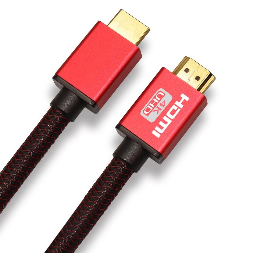 High Speed Gold Plated Colored Nylon Braid Support Ethernet Hd Video 3D 4K/60Hz Hdmi Cable