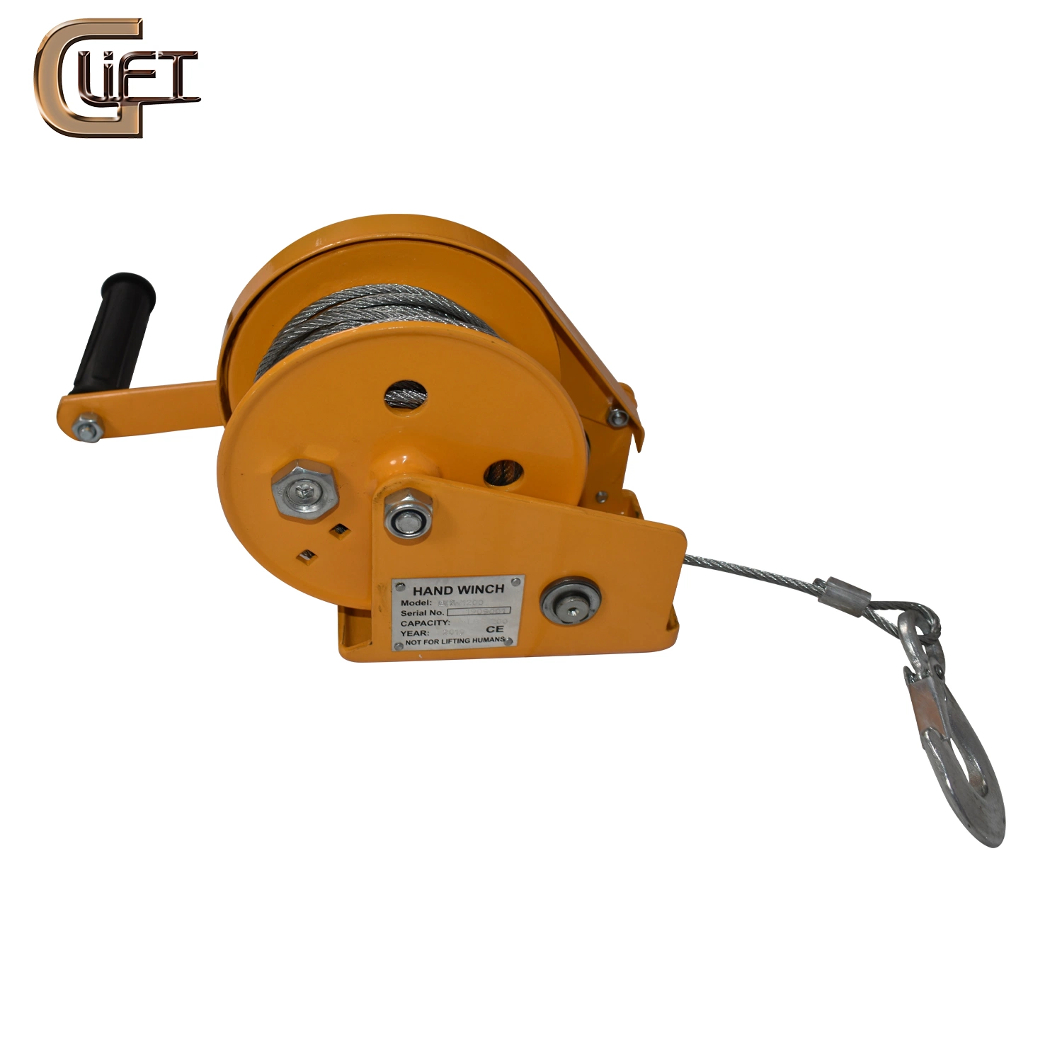 Bhw Tpye Auto-Brake Hand Winch for Pulling Cargo High Safety Portable Steel Cable for Marine Boat Trailer (BHW)