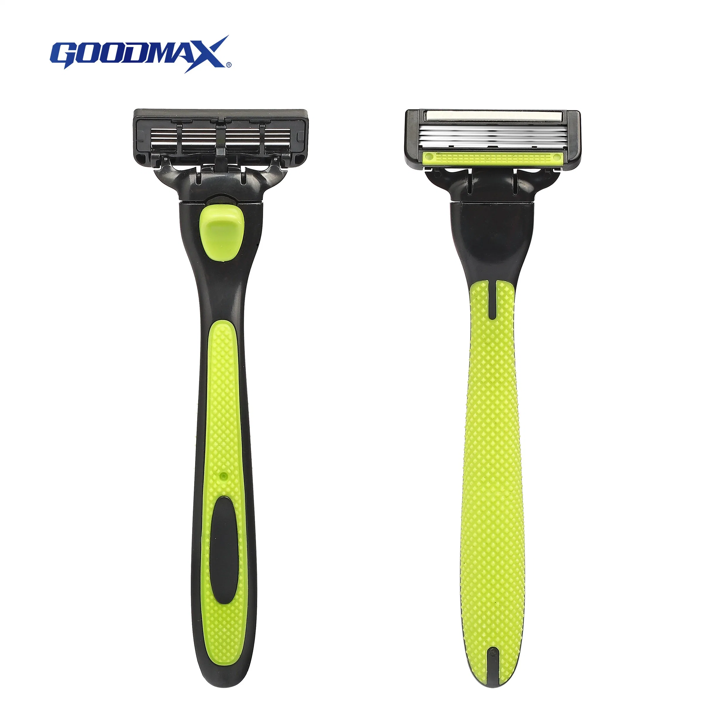 4 Blade System Razor with Washable Replacement Cartridges