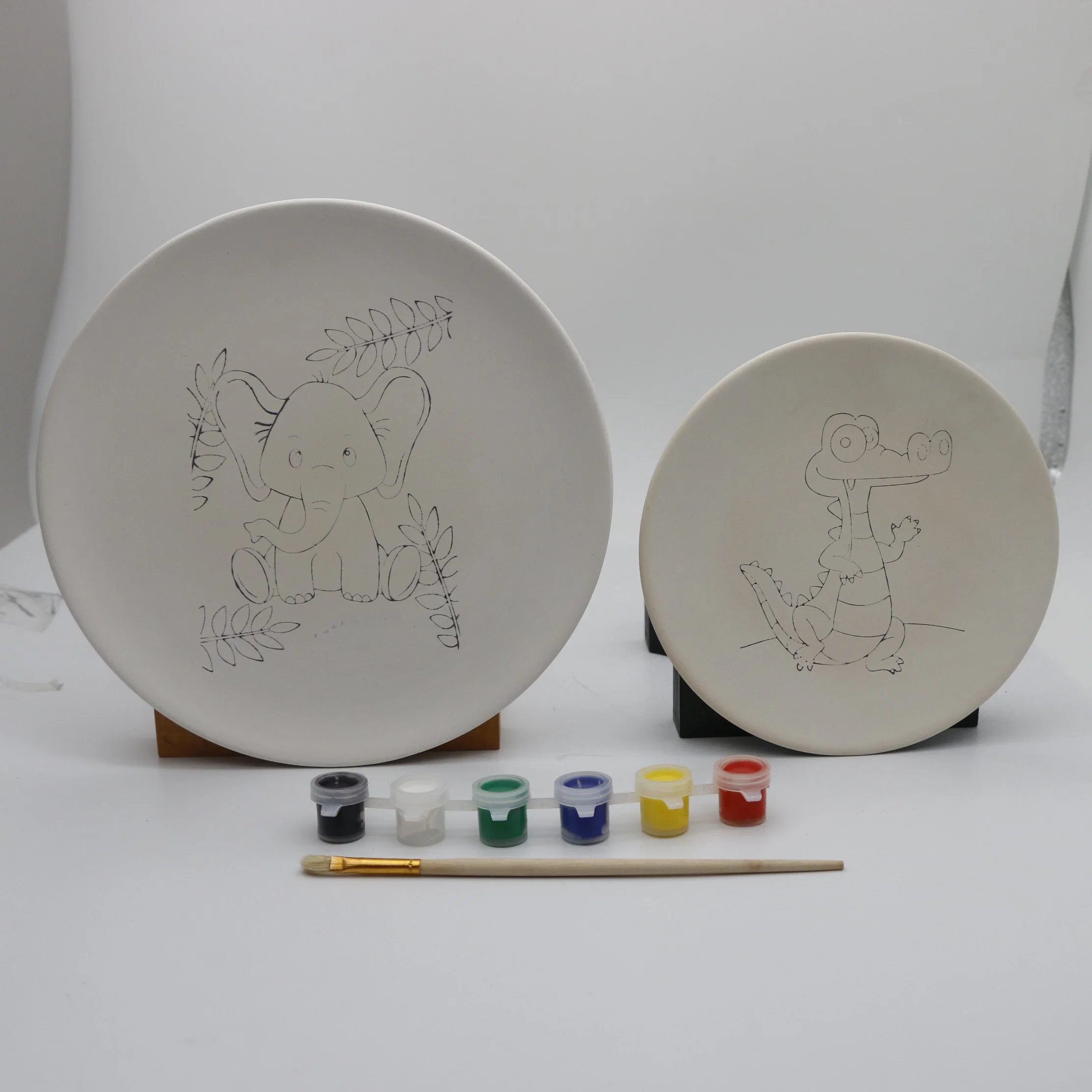 مجموعة أدوات الرسم الخزفي لزينة الفن والحرف اليدوية للأطفال قم بطلاء لوحتك الخاصة