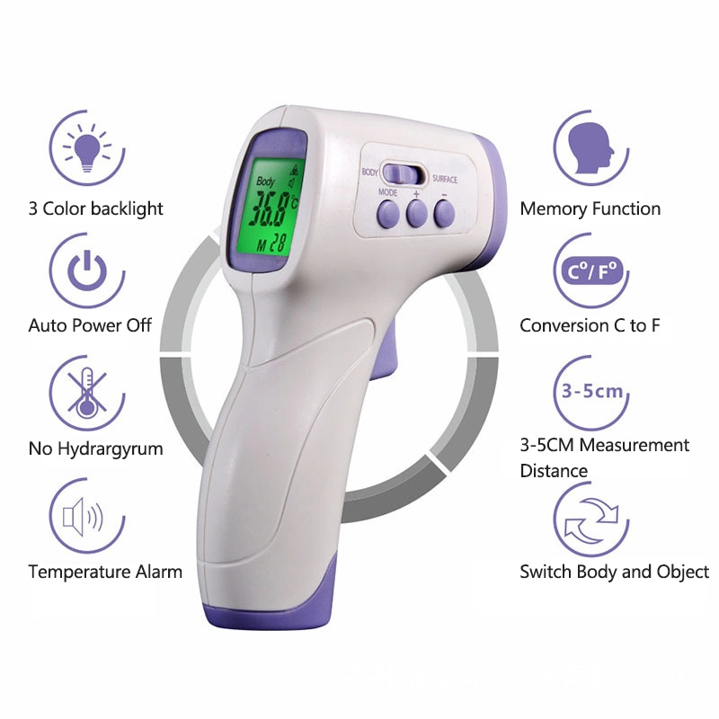 2022 OEM CE FDA Digital Medical Body Non-Contact Infrared Thermometer