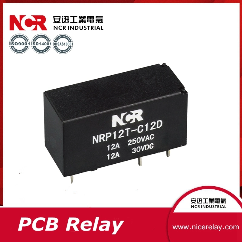 12A Mini PCB Relay Nrp12t-12VDC