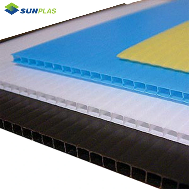 Wholesale/Supplier 12mm Custom Color Honeycomb Board PP Hollow Corrugated Plastic Sheet