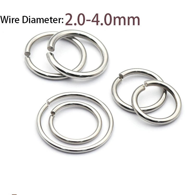 Wholesale Decorative Connector Stainless Steel Metal O Ring Gold Closed Jump Ring for DIY