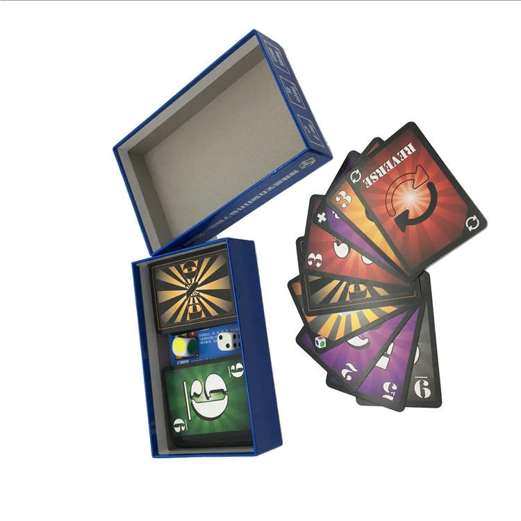 Vente en gros cadeaux promotionnels bon marché impression personnalisée carte pour adultes avant Jeux jouer à cartes Poker