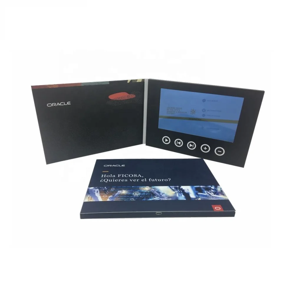 Promotional 7 Inch LCD Video Greeting Book for Company Events