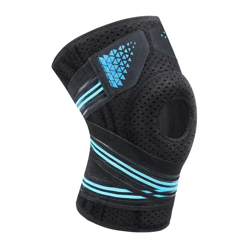 Elastische Neopren Customized Open Patella Sport Kniestütze Brace Scharniert Knieorthese