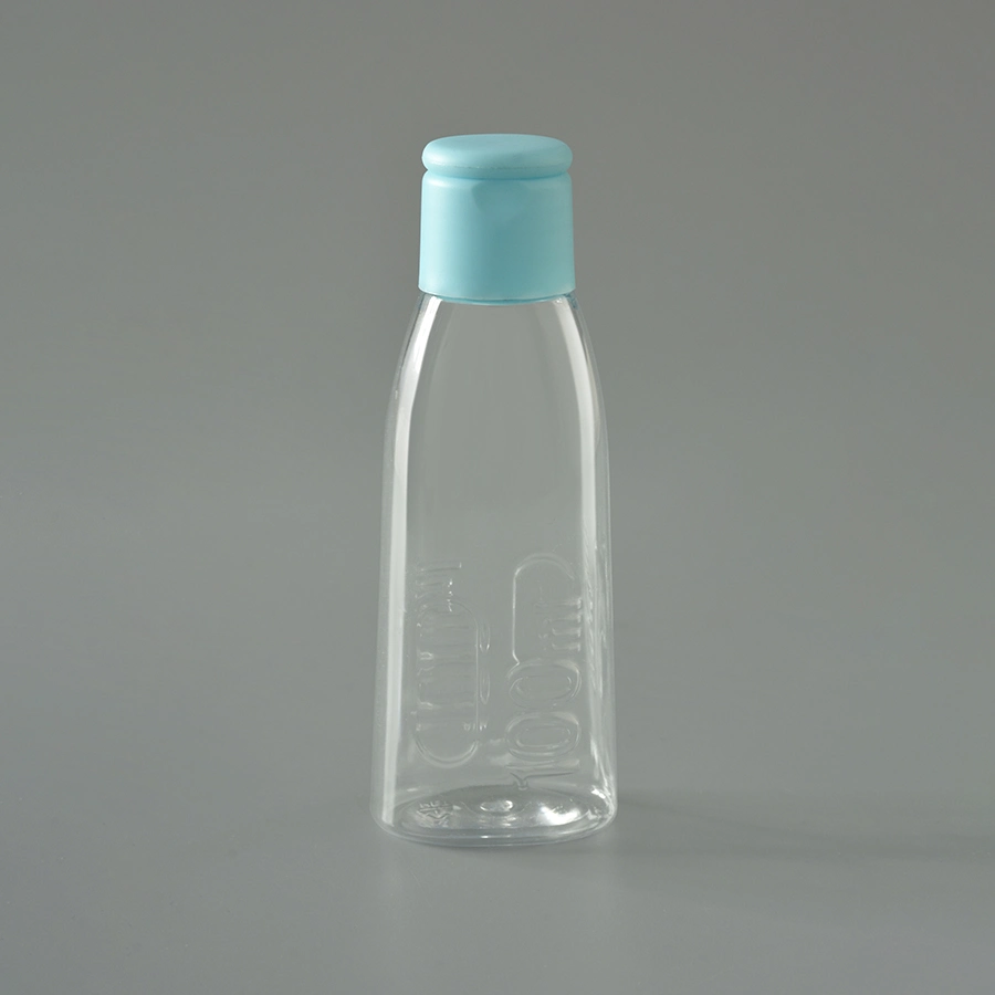 Flat Shape Hand Sanitizer Empty Bottle with Flip Top Cap