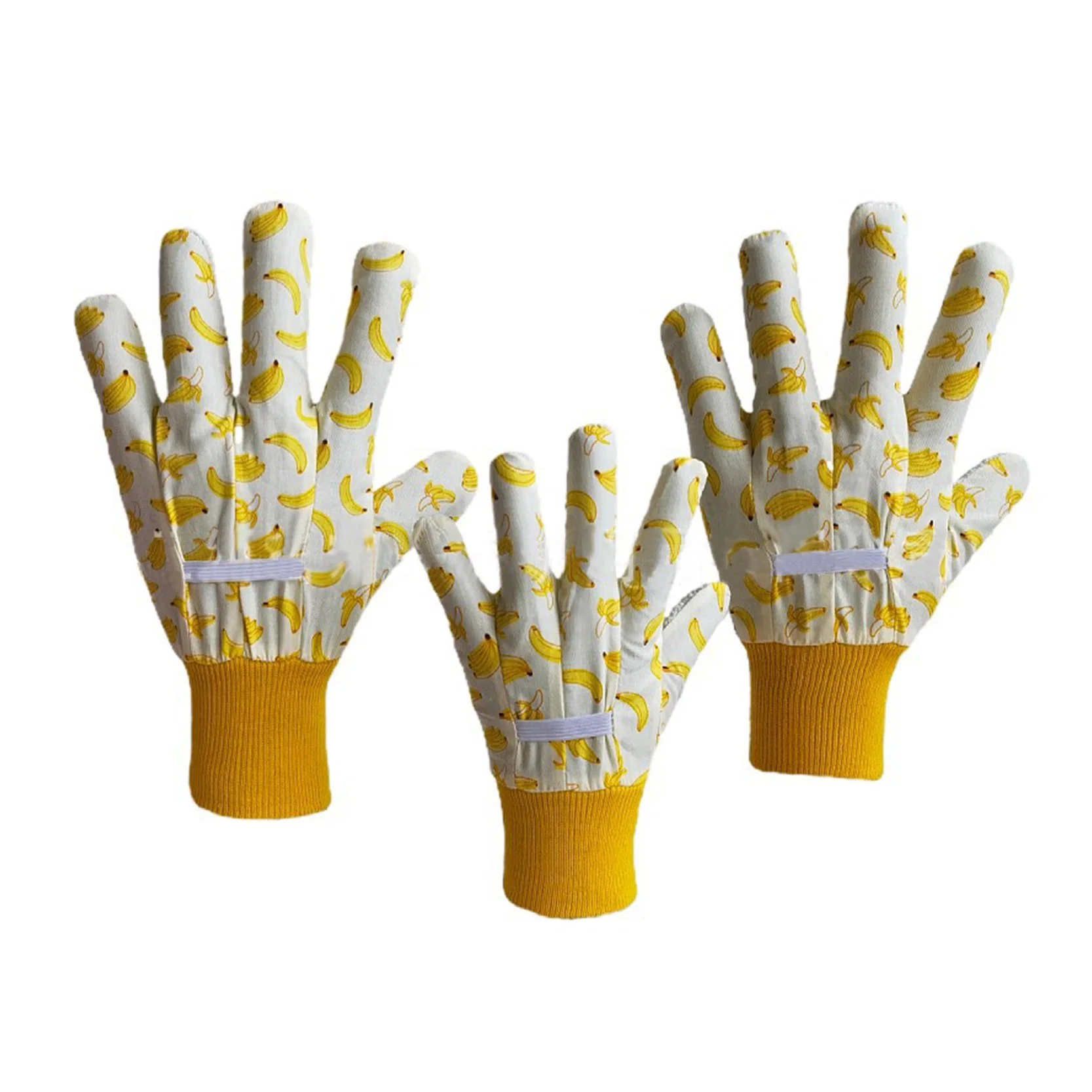 Factory Wholesale/Supplier Flower Printed Parent-Child Canvas Gardening Gloves Baking Protective Labor Protection Hand Safety Gloves