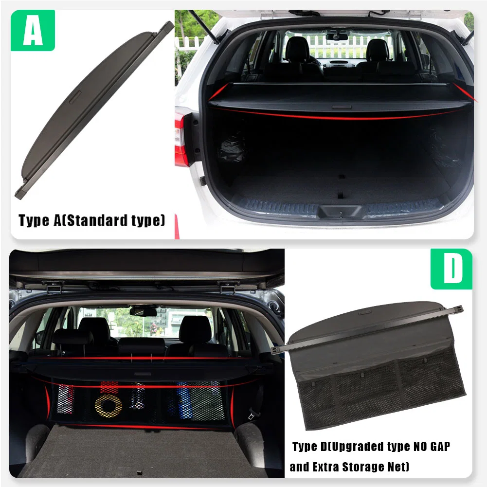 Top Selling Auto-Zubehör Paket Regal Wasserdicht Einziehbare Cargo Cover Für KIA Sorento 2014-2015