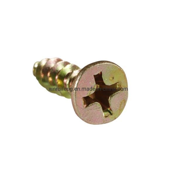 Hot Sale Yellow/White Zinc Carton Steel Wood Nail Countersunk Head Chipboard Screw